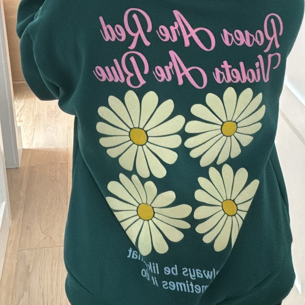 Roses are Red quote sweater